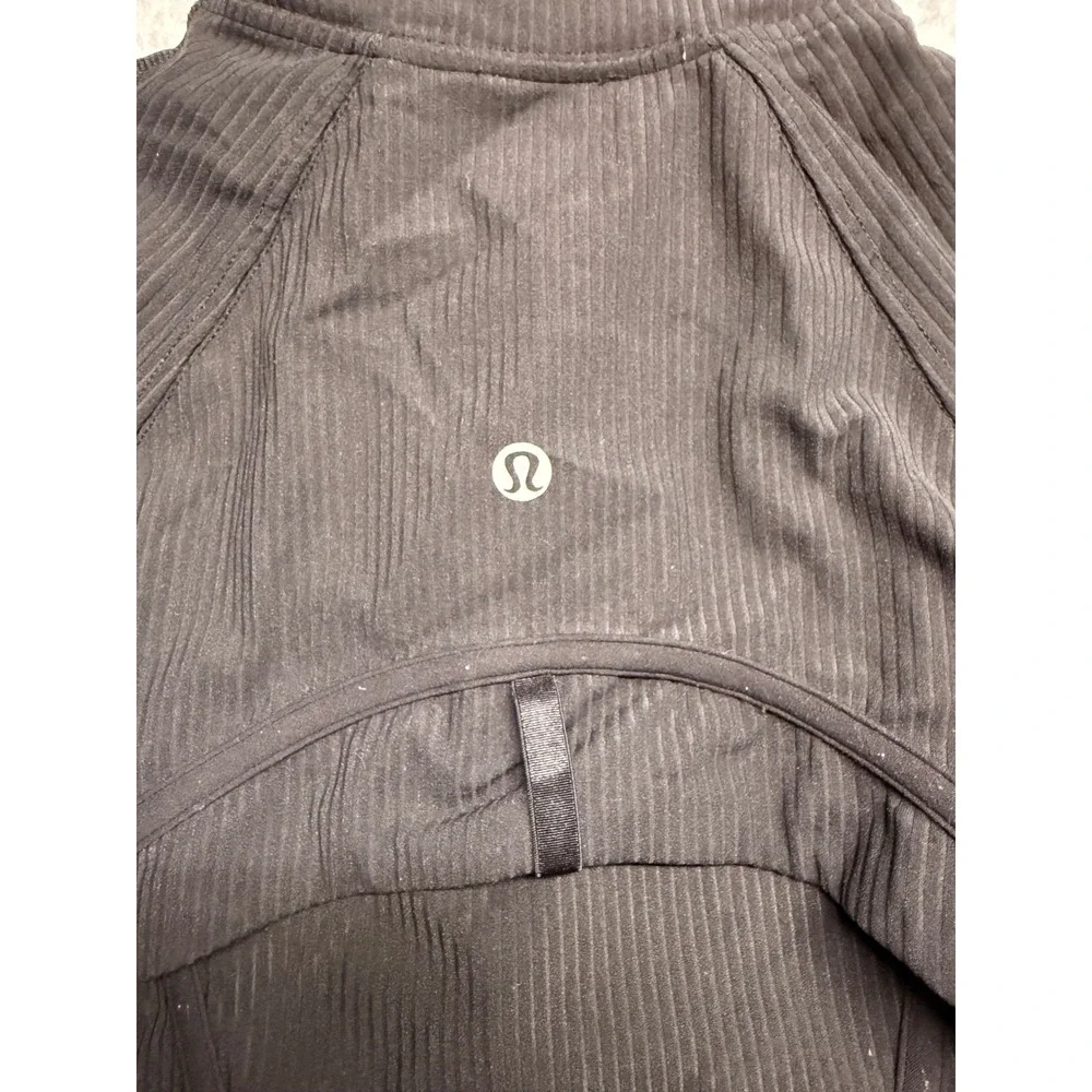 Lululemon Define Jacket Ribbed Black Full Zip Yoga Athletic Top Size 2